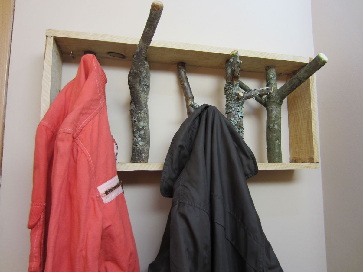 Hacer un perchero con ramas