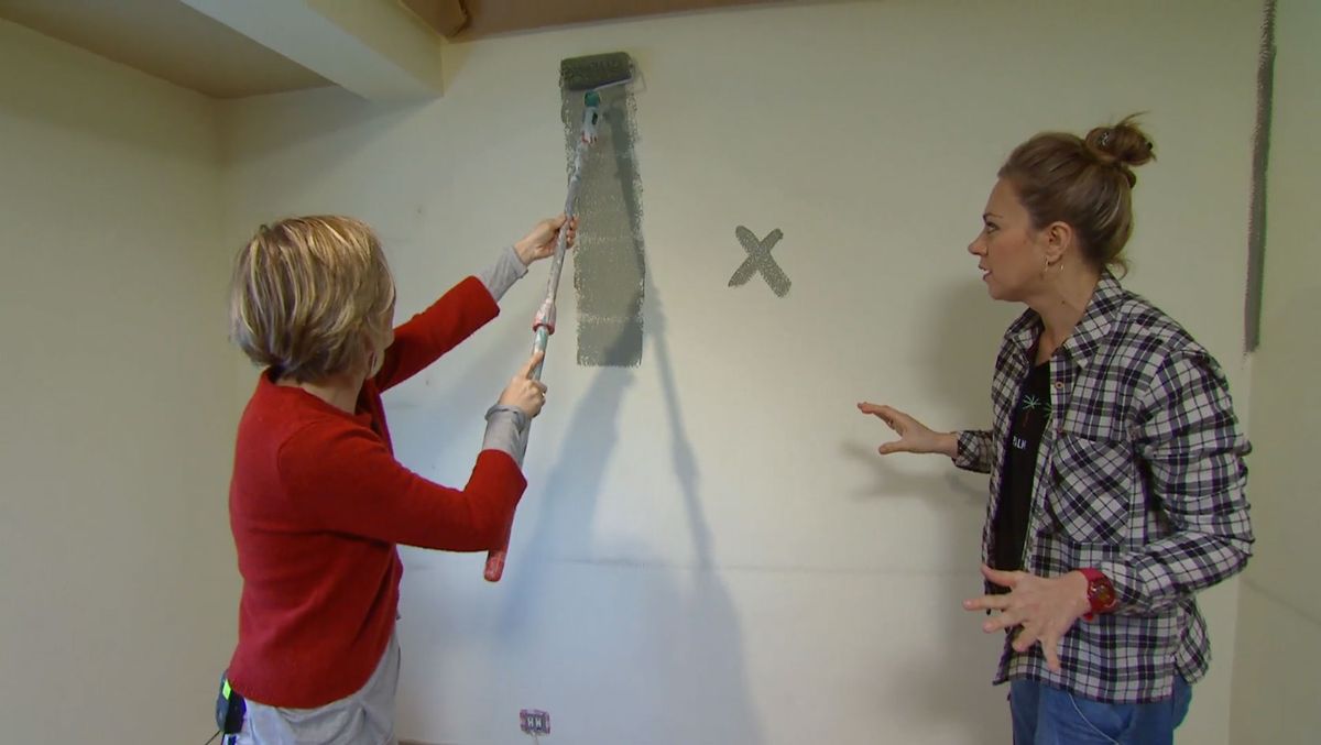 Dormitorio de estilo natural en verde y blanco paso 2