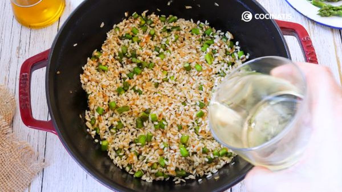 receta risotto de esparragos paso 3
