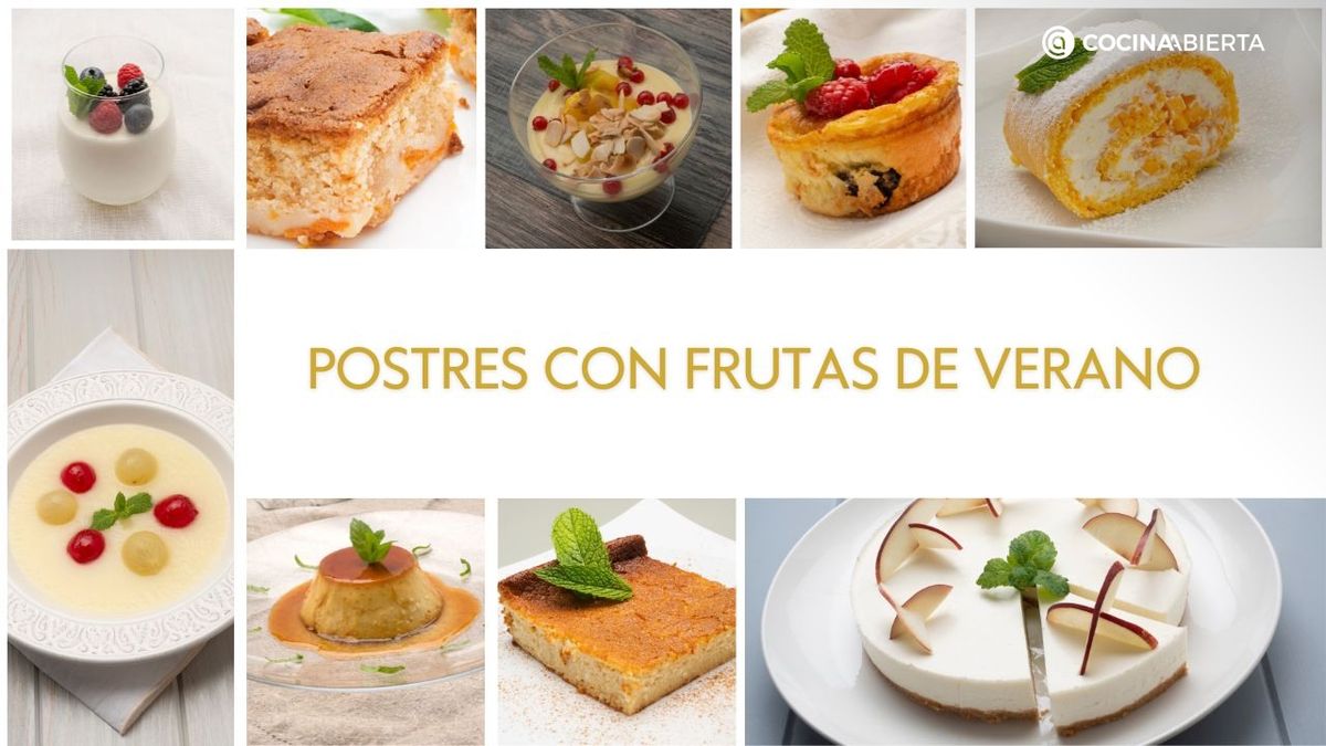 Los postres con fruta de verano más refrescantes y sencillos