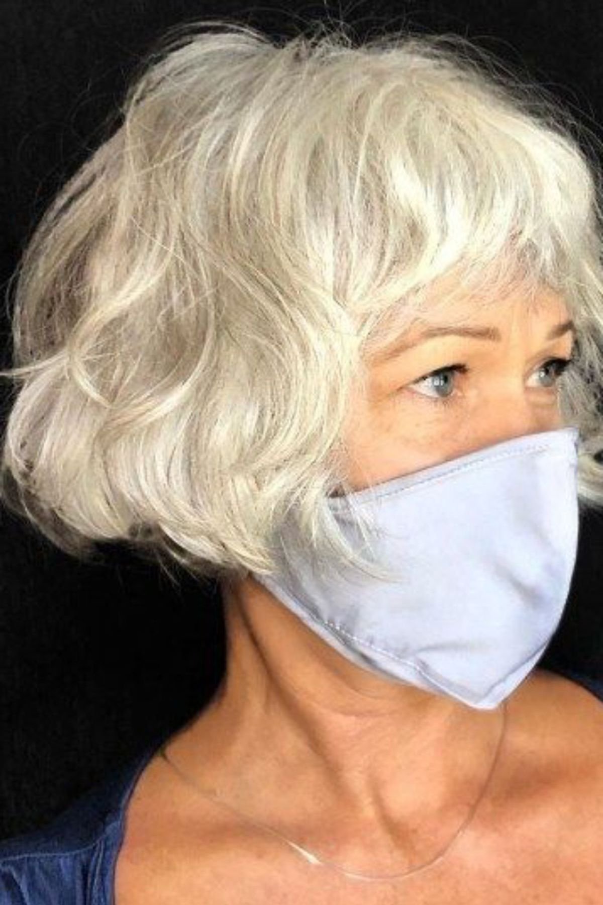 cropped hair flequillo