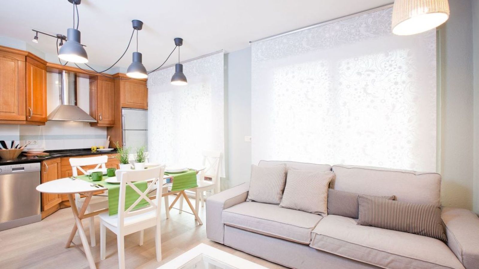 Integrar sala, cocina y comedor en un mismo espacio