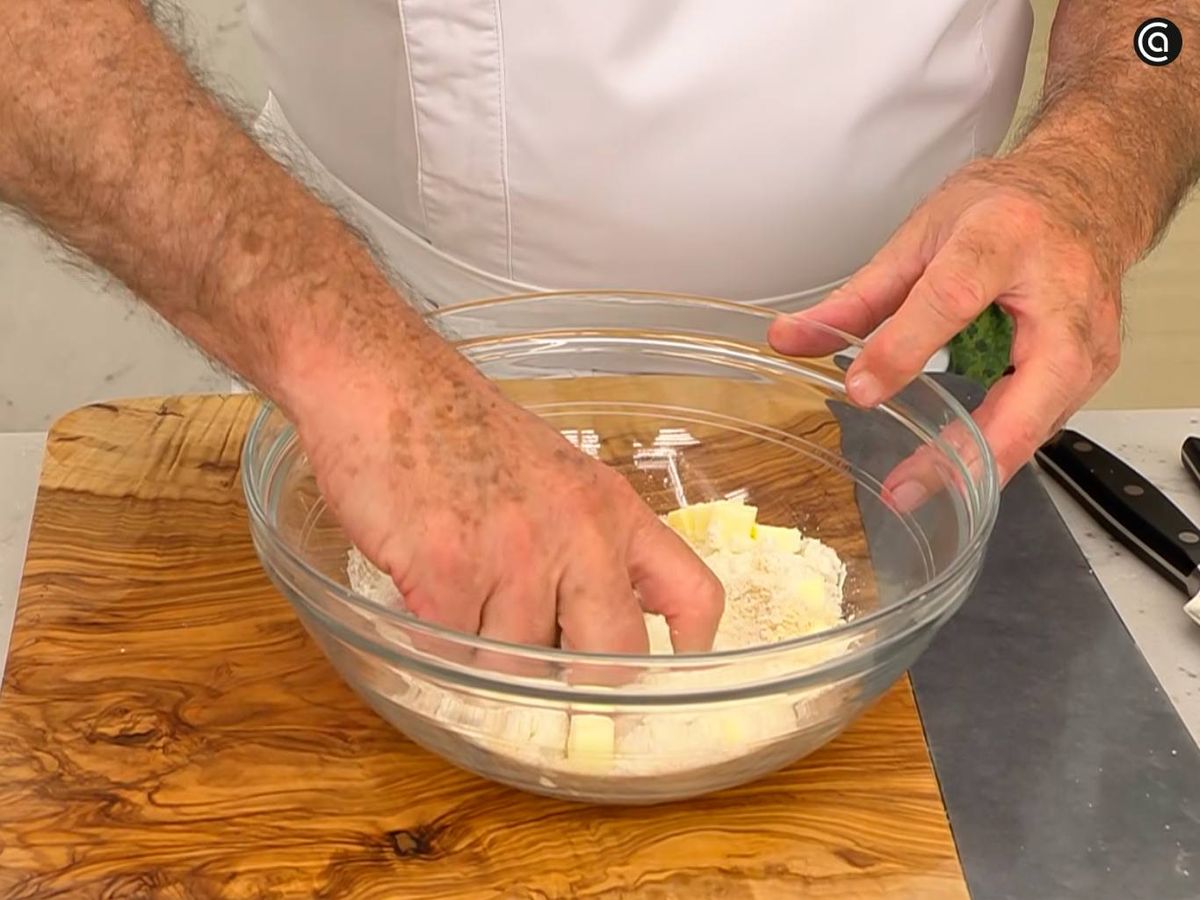 Crumble de cerezas - paso 2