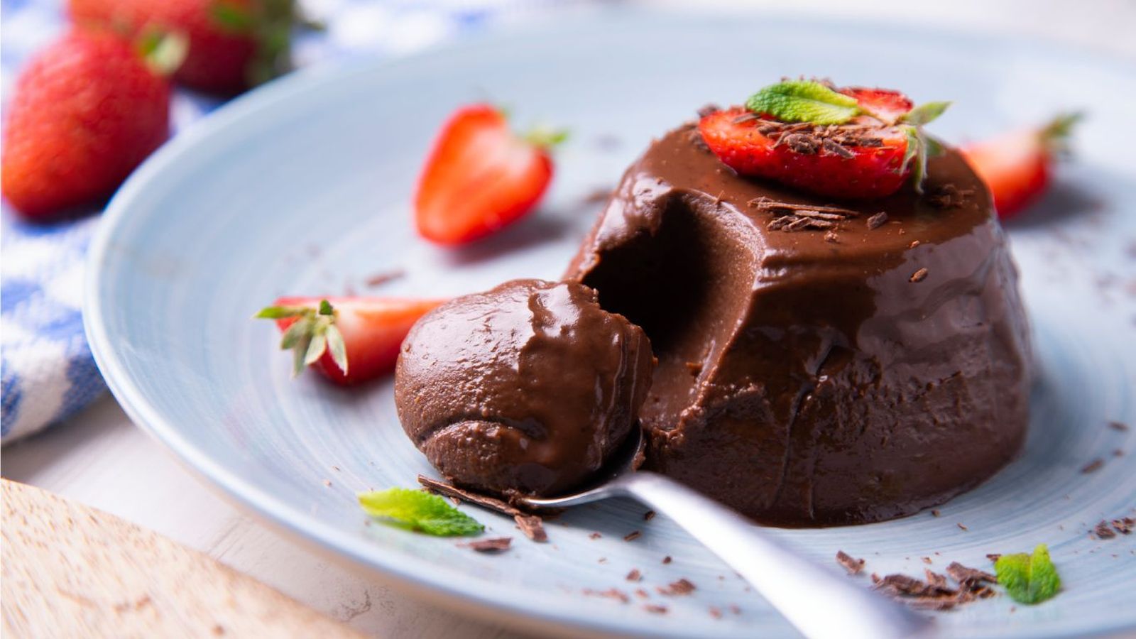 Flan de chocolate