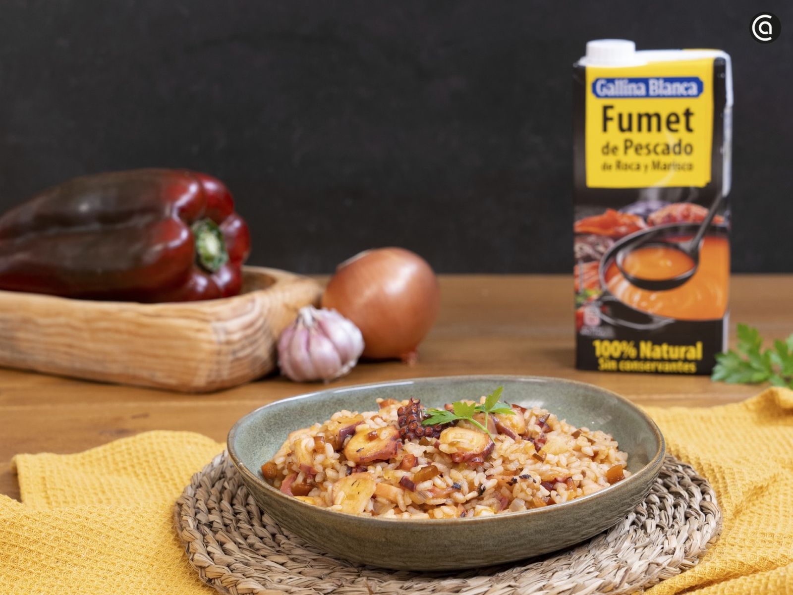 Arroz meloso con pulpo, un plato para sorprender a todos
