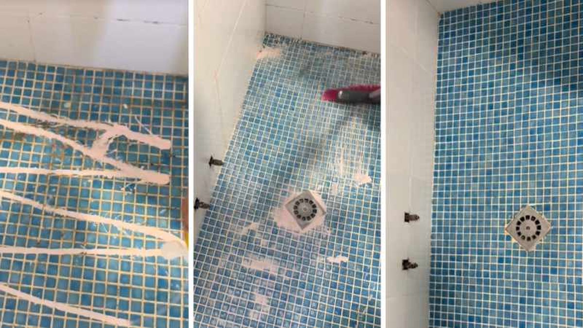El baño queda limpio y brillante con The Pink Stuff Cream Cleaner / Imagen: TikTok