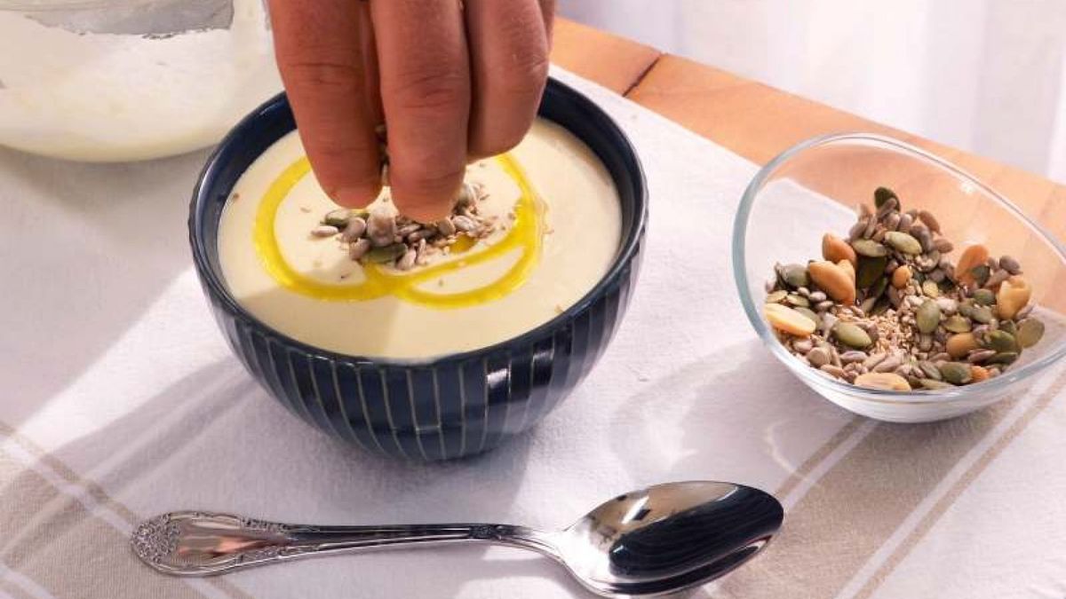 Vichyssoise, crema de puerros fría   Paso 5