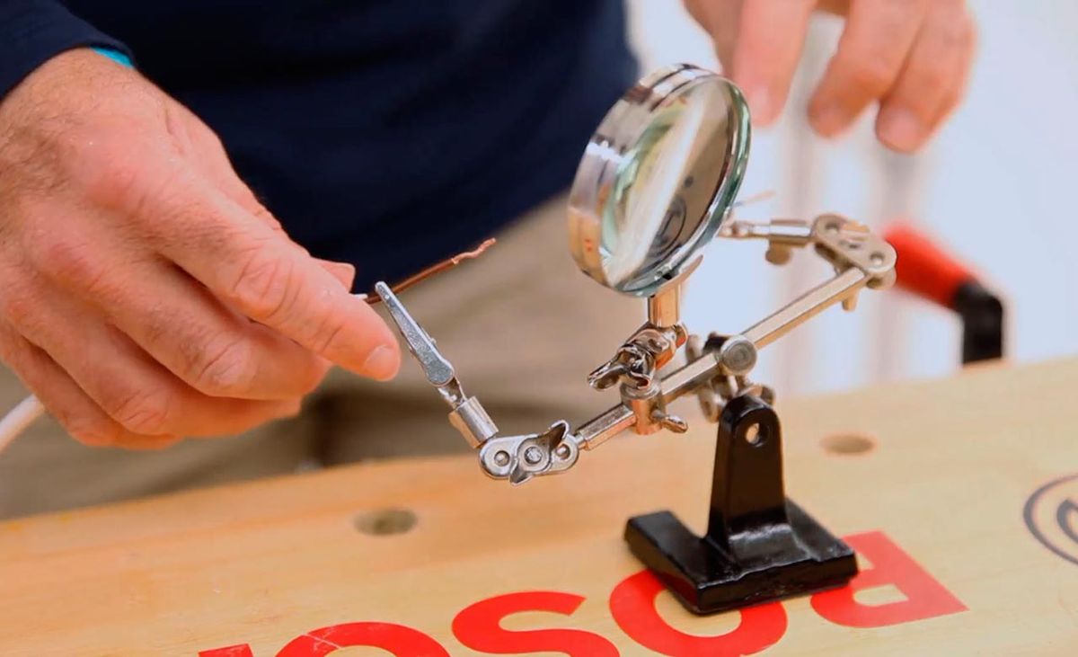 Cómo soldar con estaño paso 1