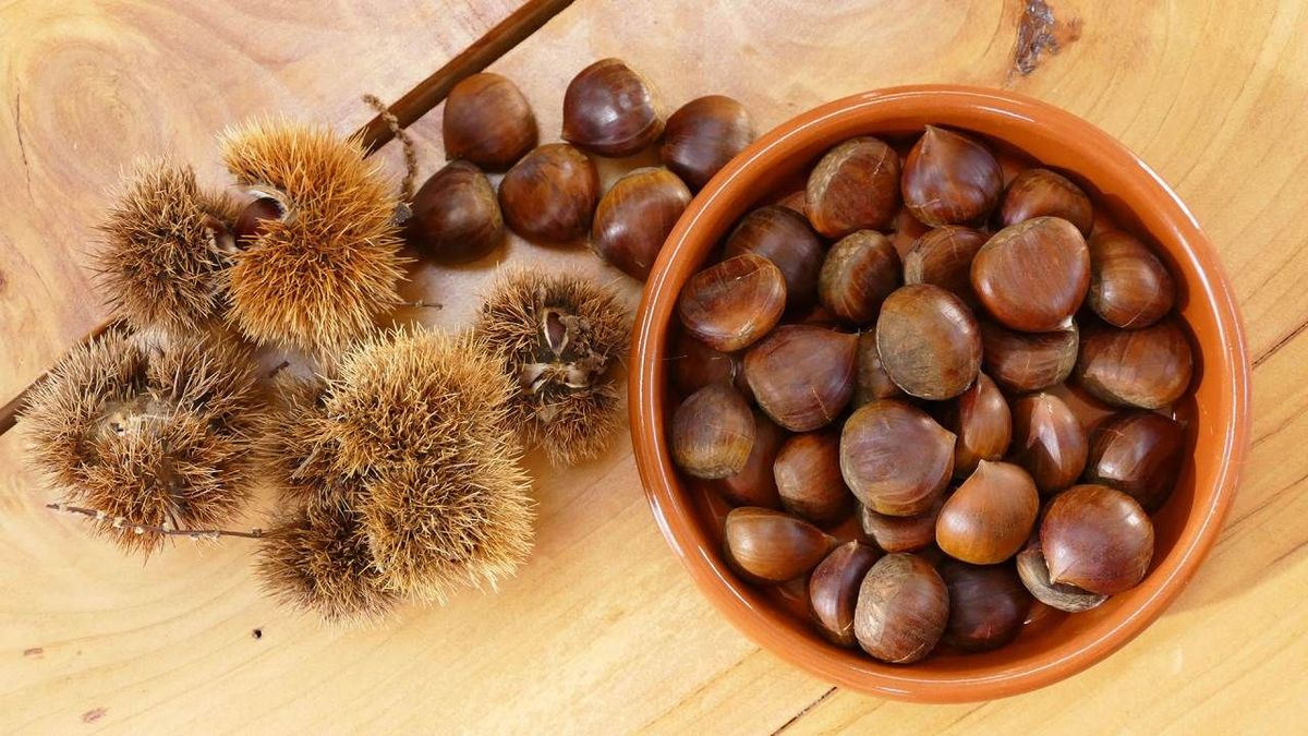 Receta castañas asadas   ingredientes