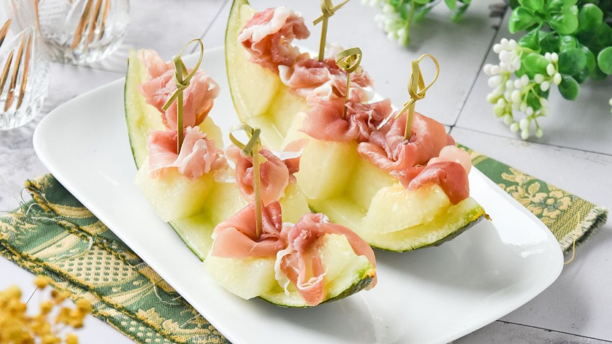 Melón con jamón