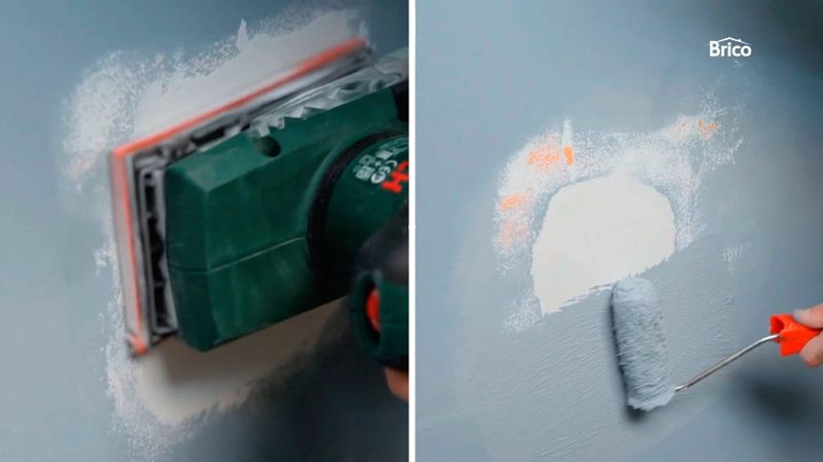 Lijar y pintar la zona tratada