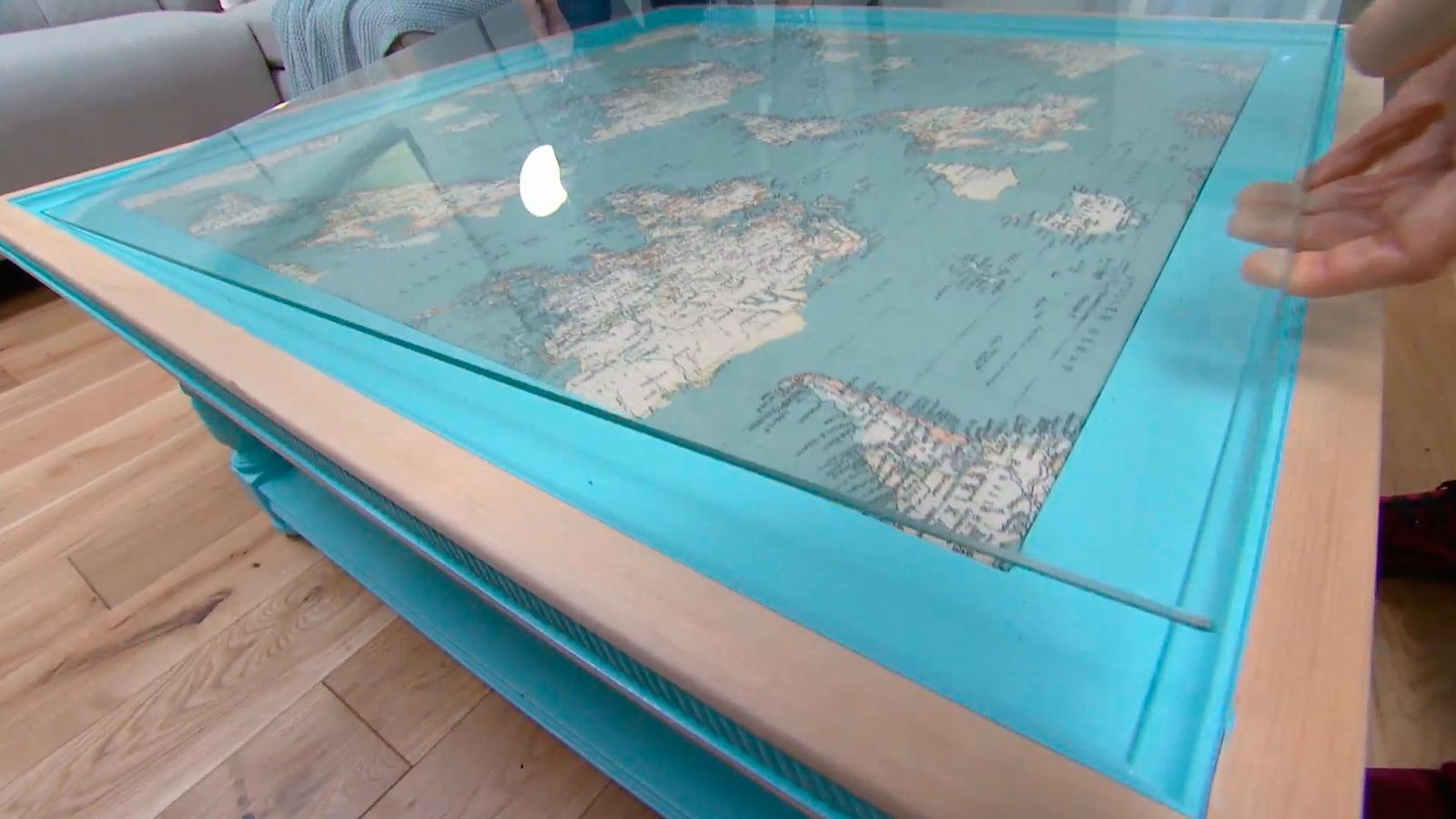 Deco694 renovar mesa centro cristal mapamundi paso6 Deco694 renovar mesa centro cristal mapamundi paso6
