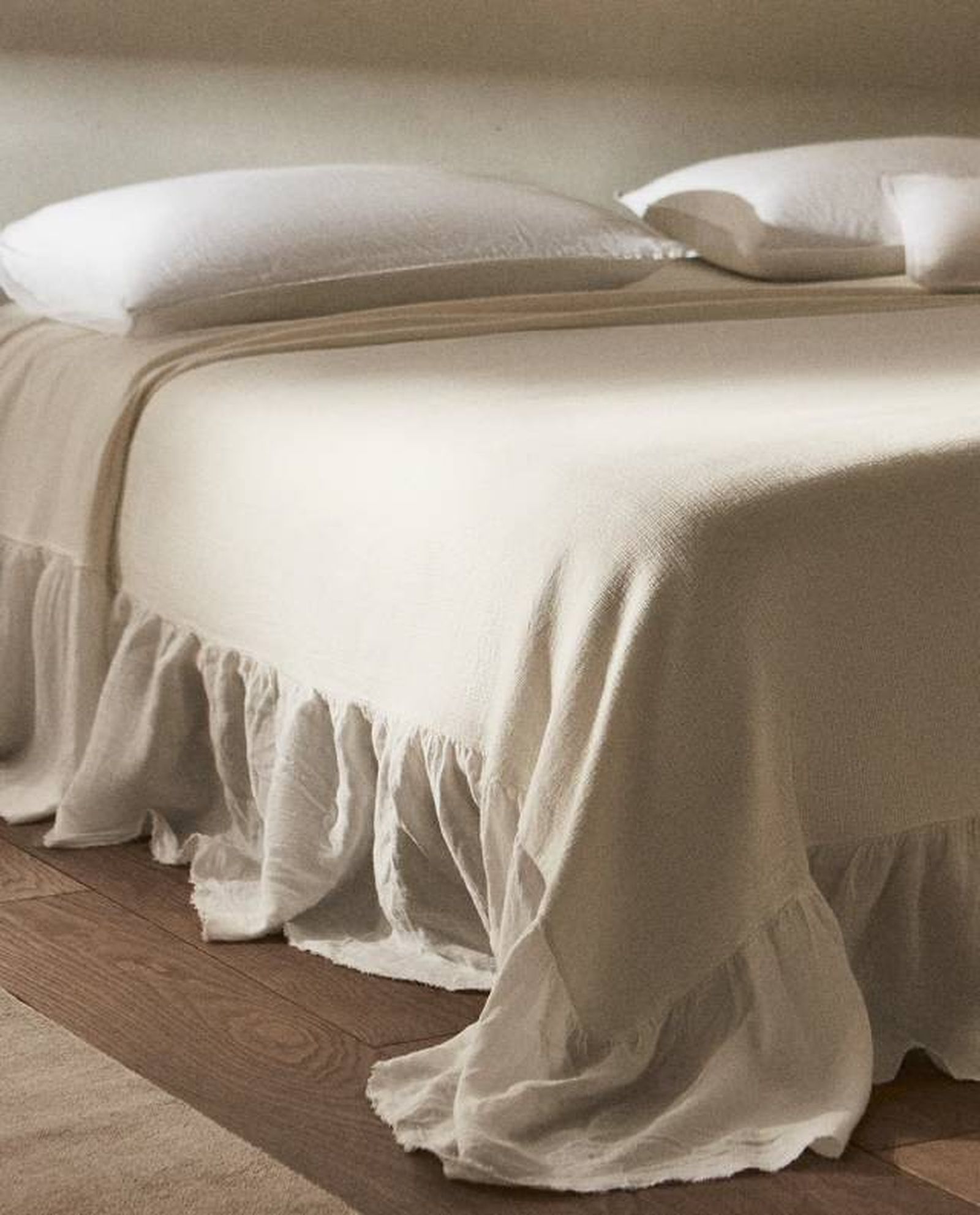 colcha volante lino zara home colcha volante lino zara home