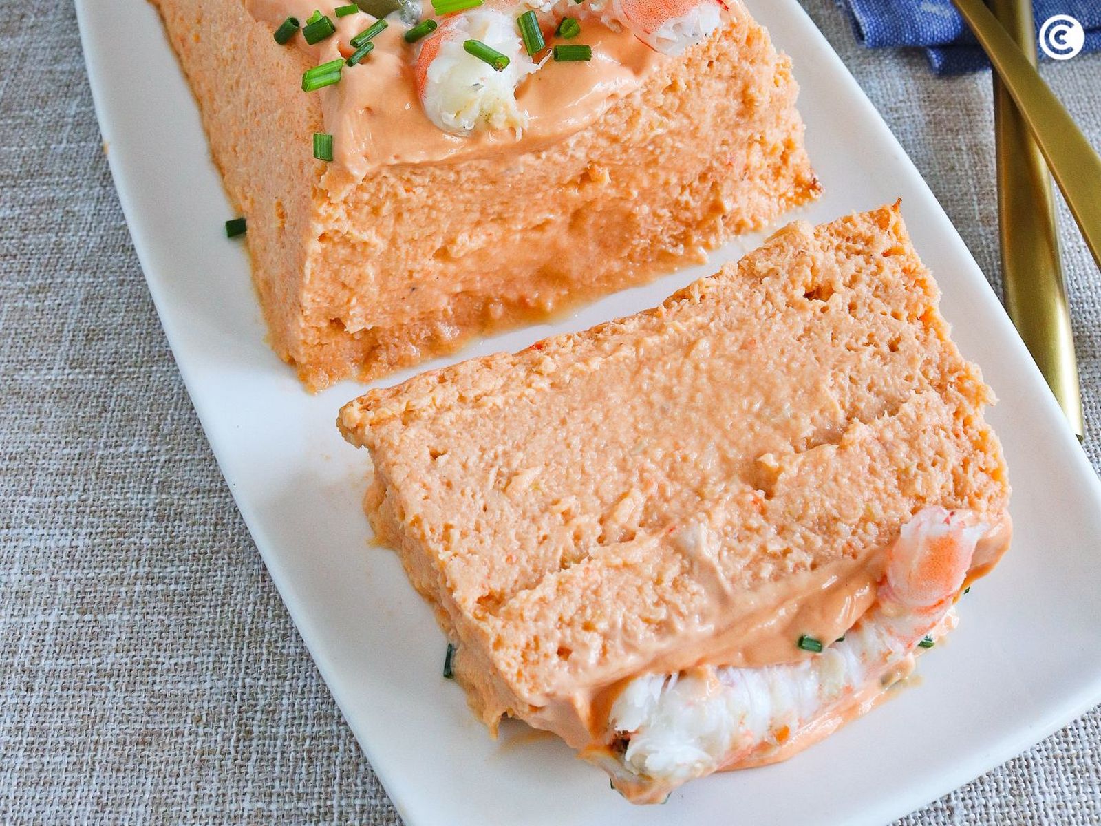 Pastel de pescado y gambas
