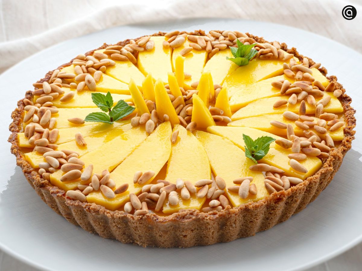 Tarta de mango y requesón, receta de Eva Arguiñano