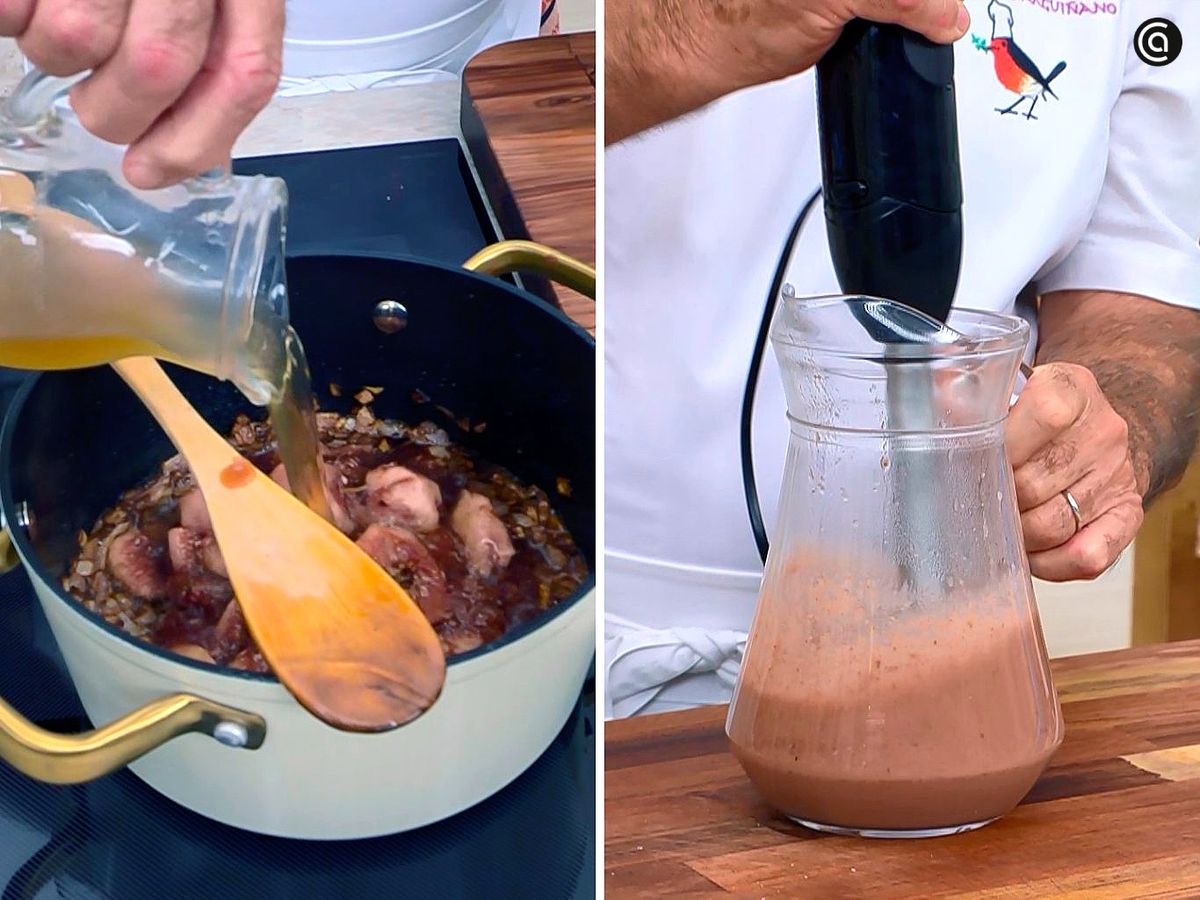 Prepara la salsa de higos