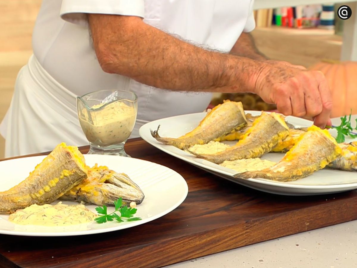 Decora la carioca rebozada con perejil