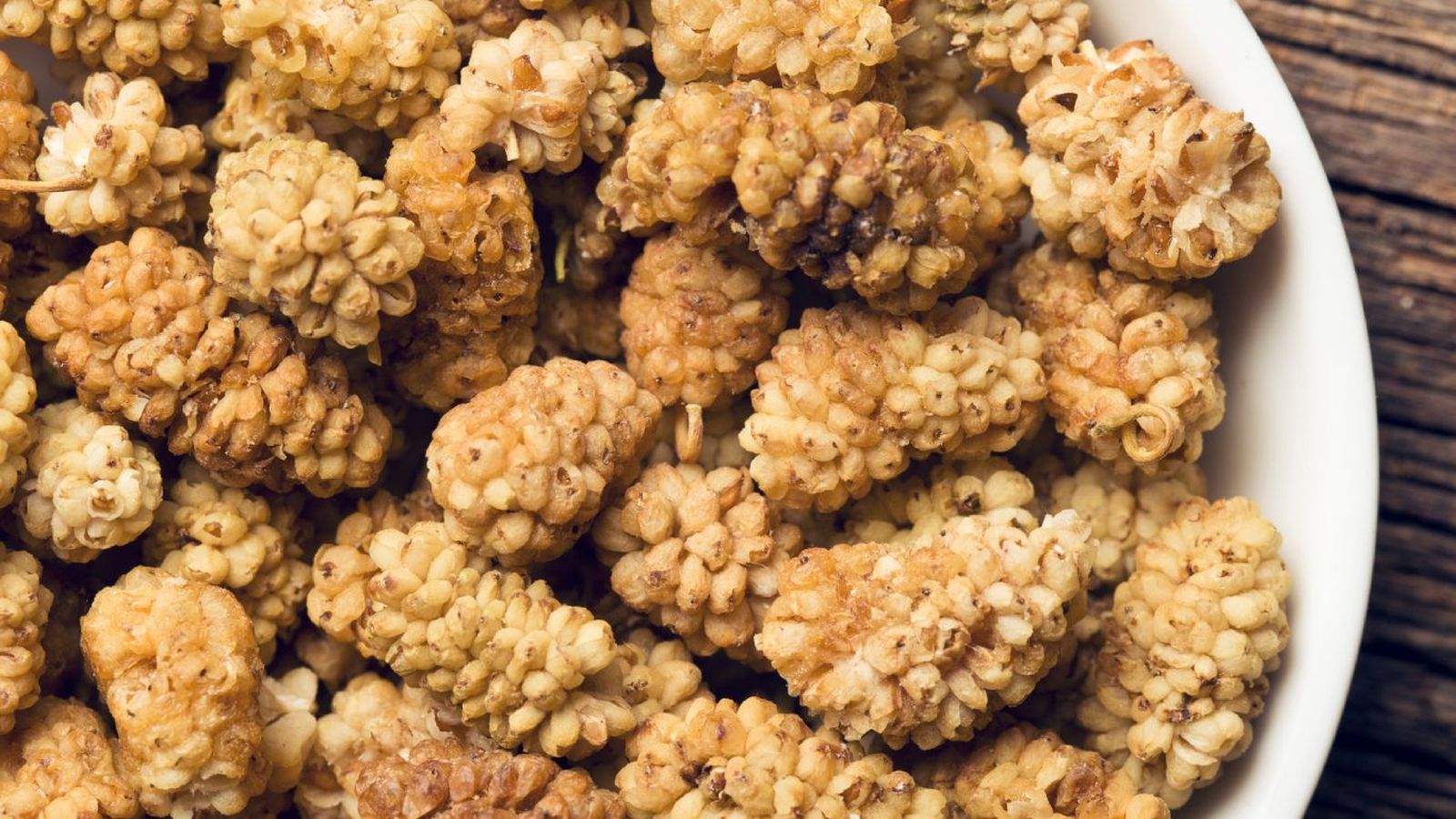 Moras blancas secas