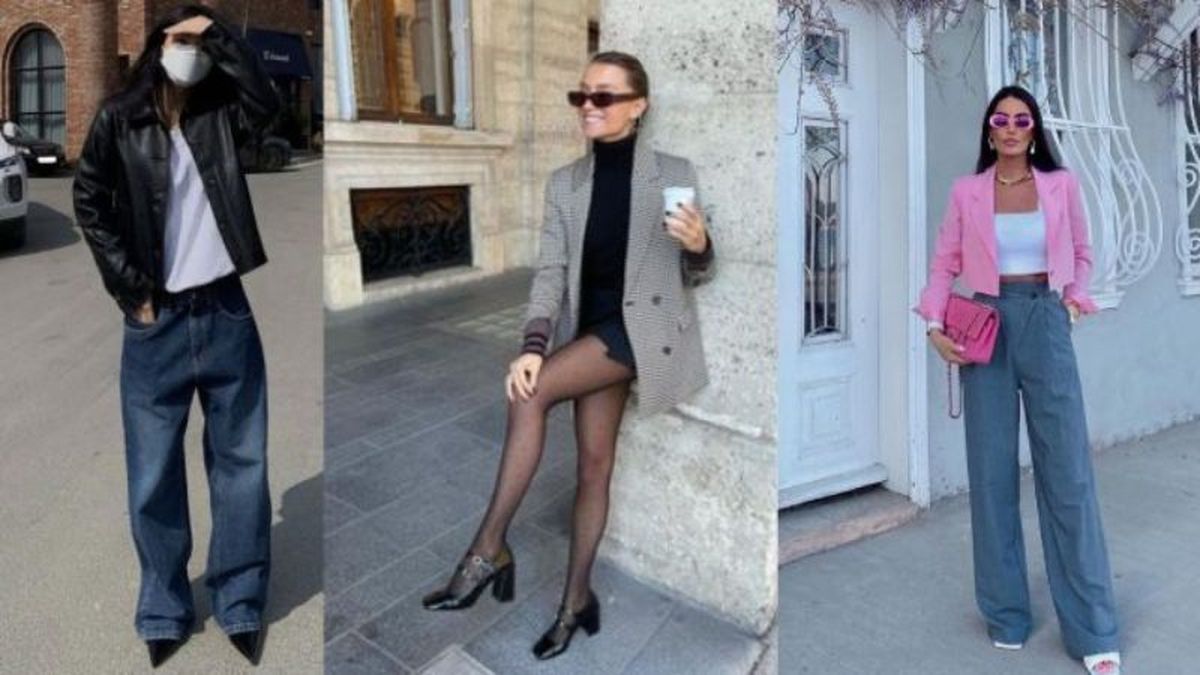 Depende el outfit, el zapatos puede quedar a la vista o no / Fotos: Pinterest