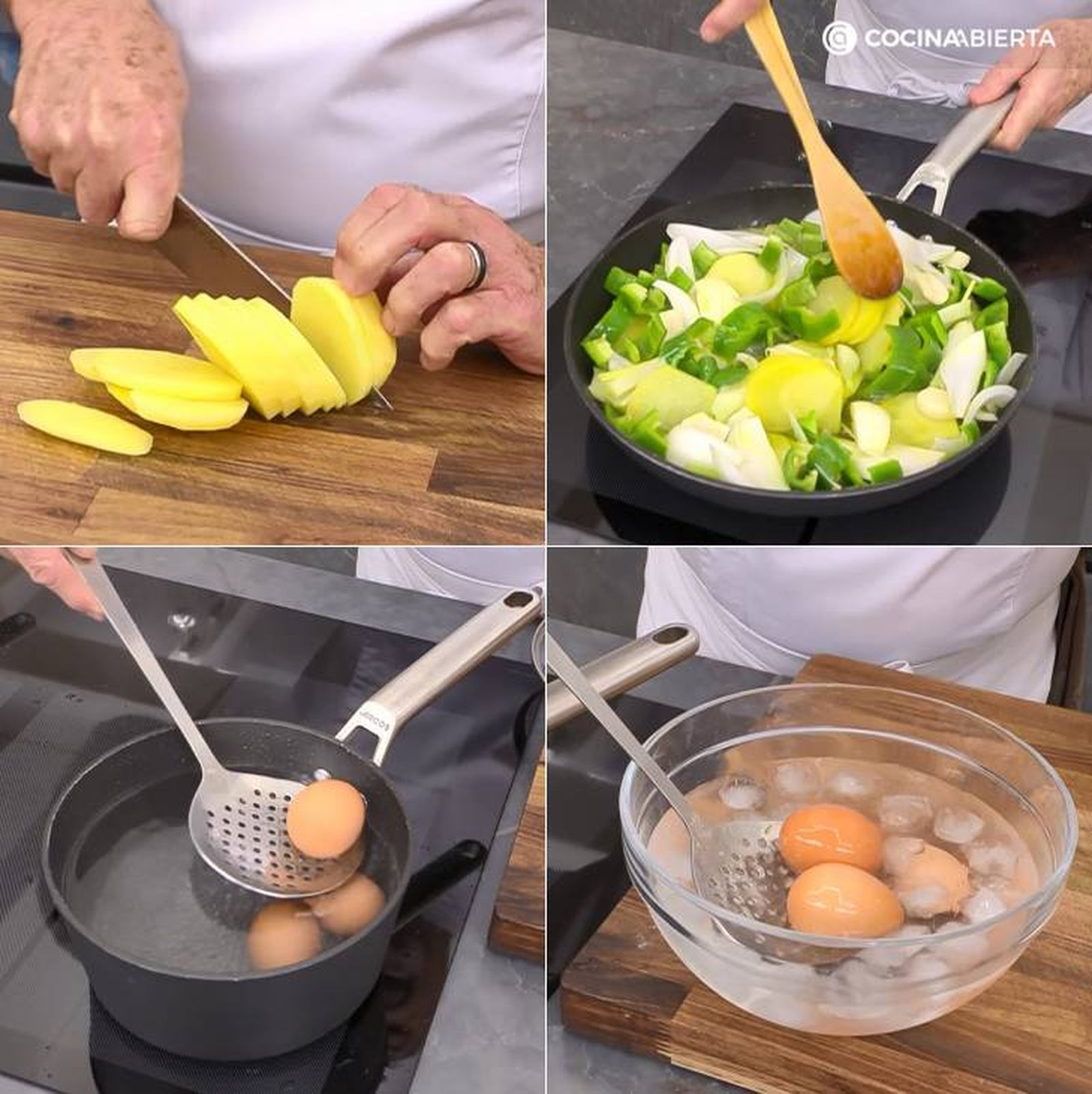patatas panadera huevo mollet pasos