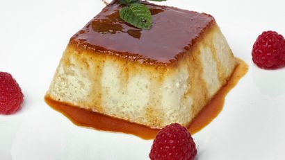 Flan de manzana, receta de Eva Arguiñano