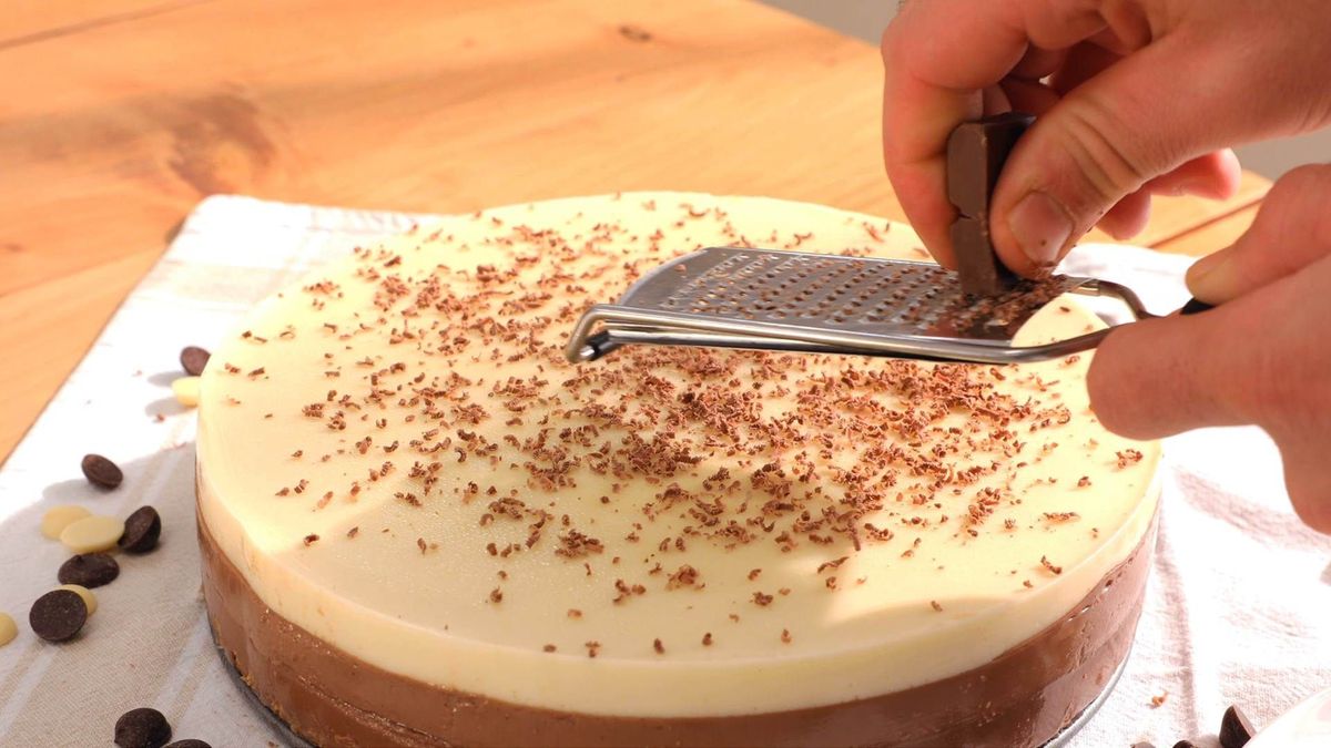 tarta tres chocolates  paso 5