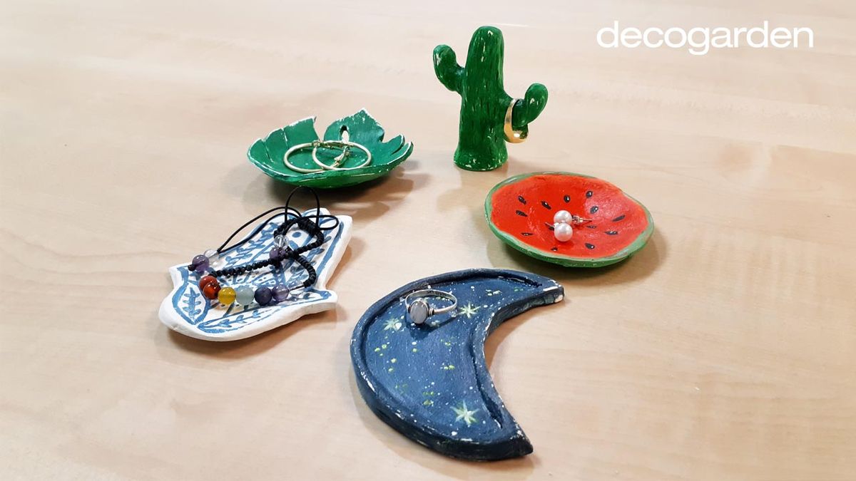 platitos de arcilla para joyas