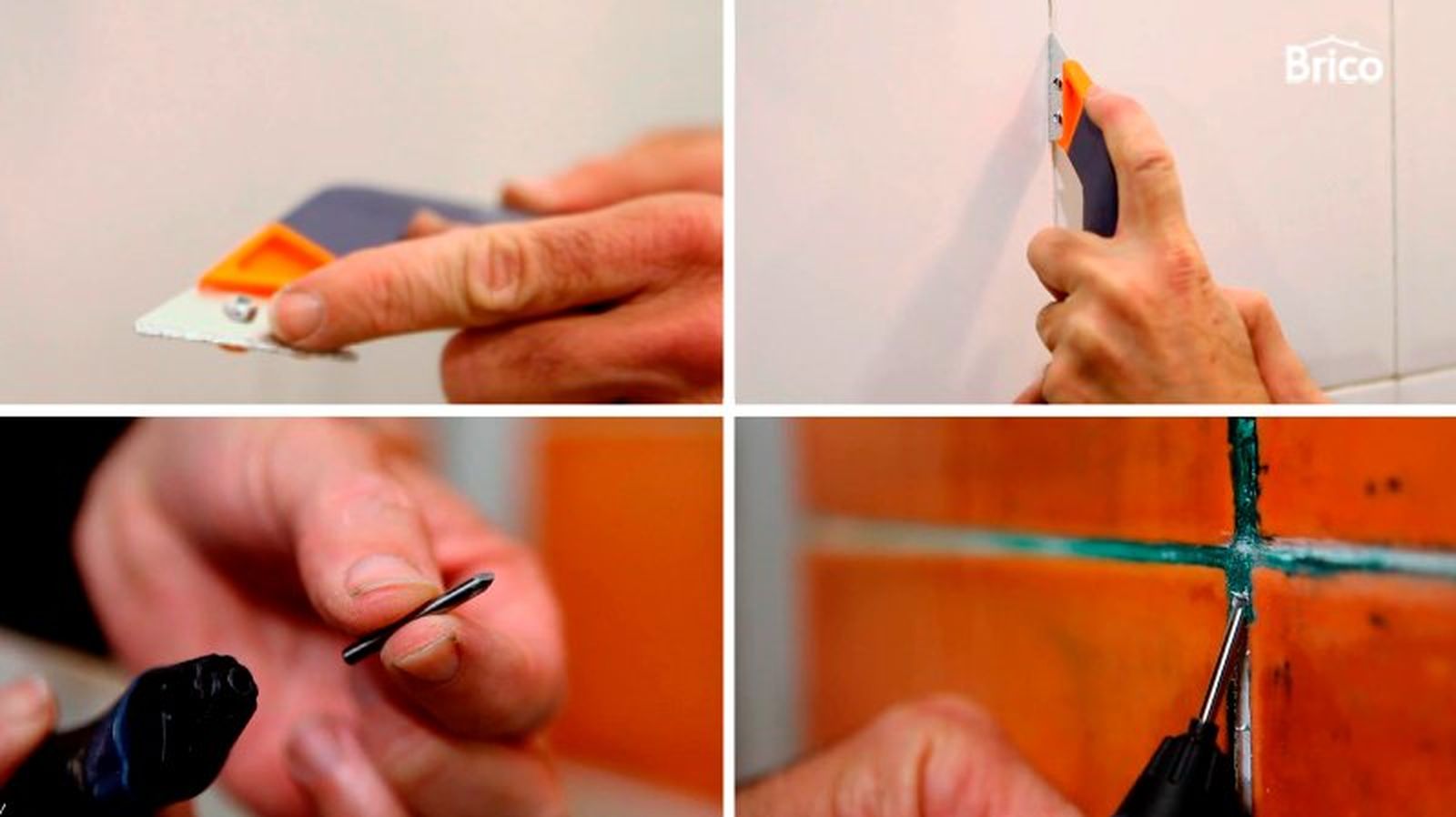 Herramienta para quitar las juntas de los azulejos Herramienta para quitar las juntas de los azulejos