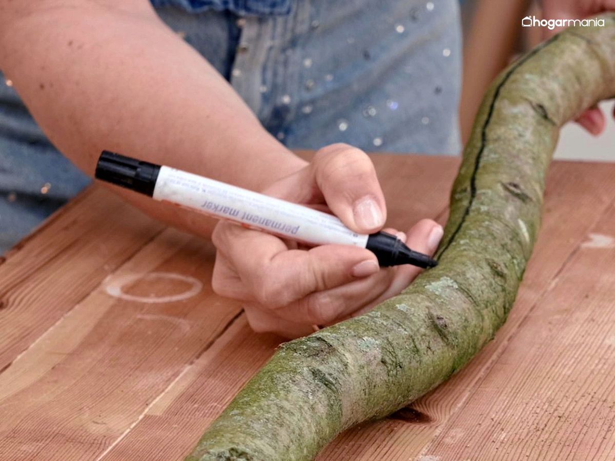 Marca la rama para convertirla en una lámpara decorativa