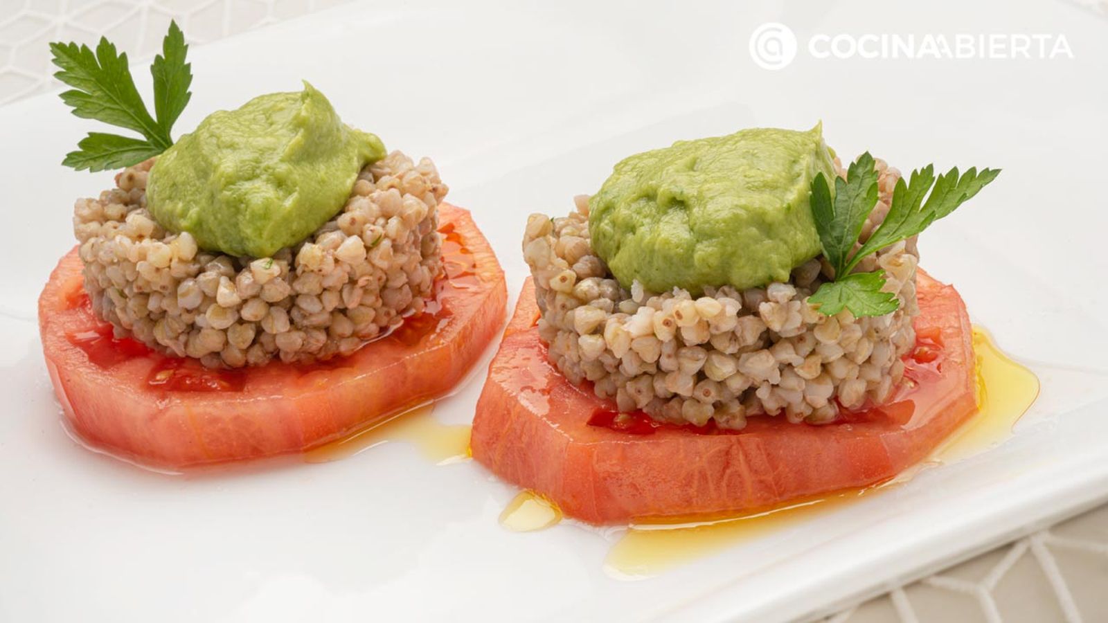 ensalada de trigo sarraceno y tomate con crema aguacate receta karlos arguinano karl6795 ensalada de trigo sarraceno y tomate con crema aguacate receta karlos arguinano karl6795