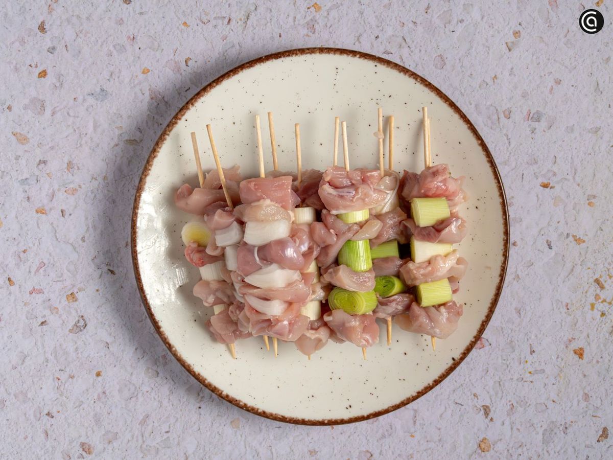 yakitori de pollo receta paso4
