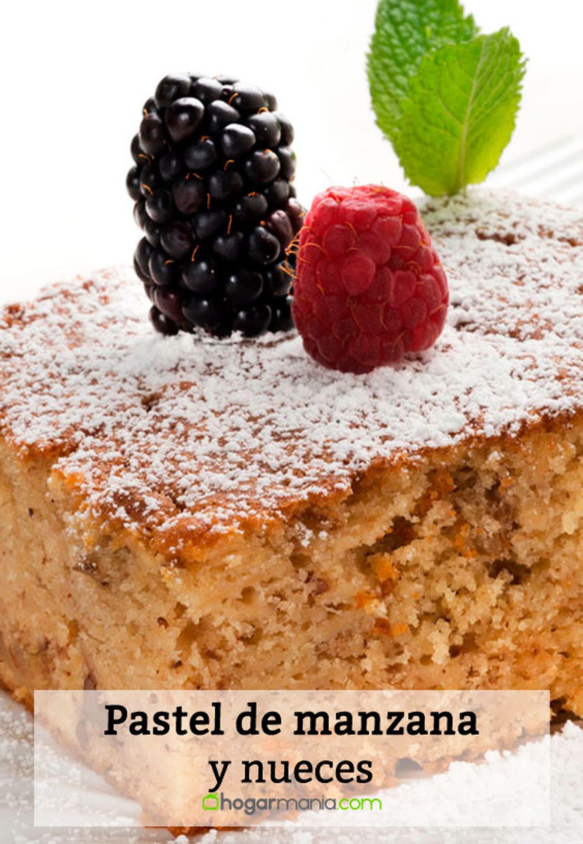 pastel de manzana y nueces pin