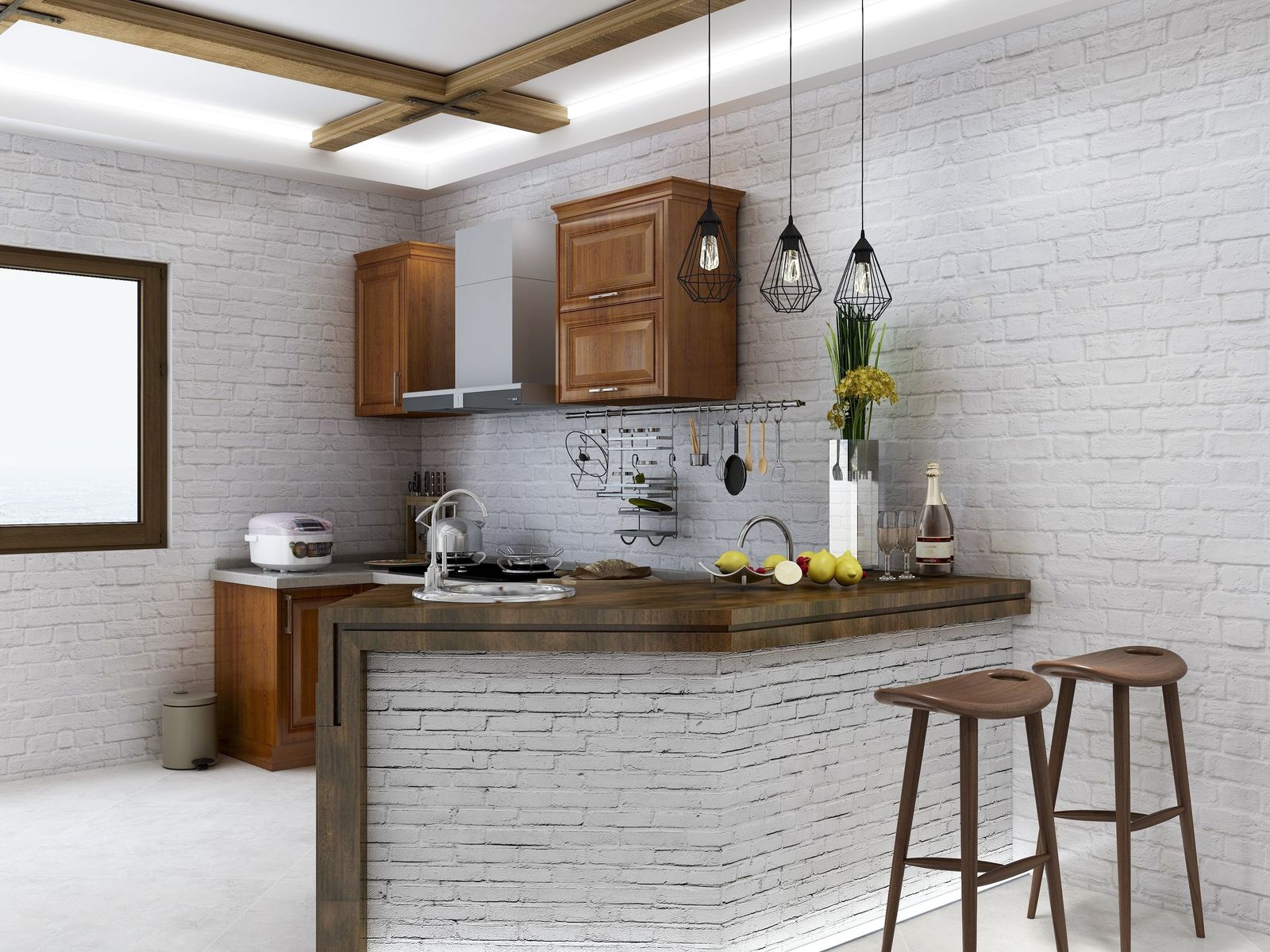 En las cocinas las opciones para el desayunador son ilimitadas