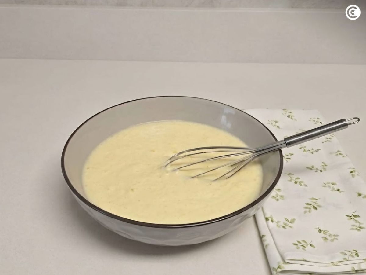 Masa del bizcocho de coco para hacer  en freidora de aire