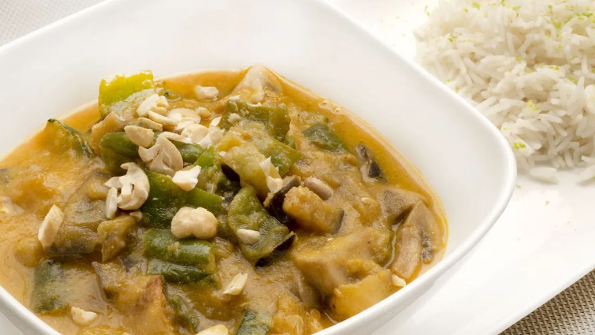 verduras curry arroz basmati