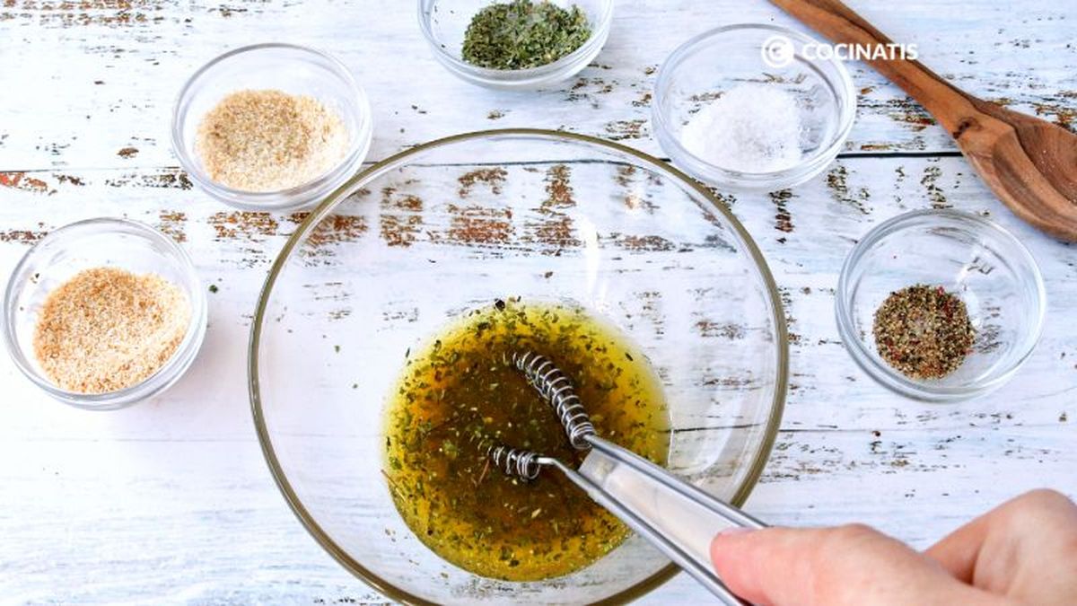 Aliño de aceite con especias