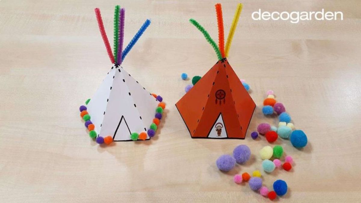 Tipi indio de papel