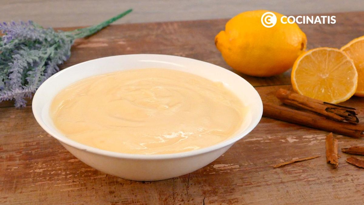 Receta de crema pastelera de limÃ³n