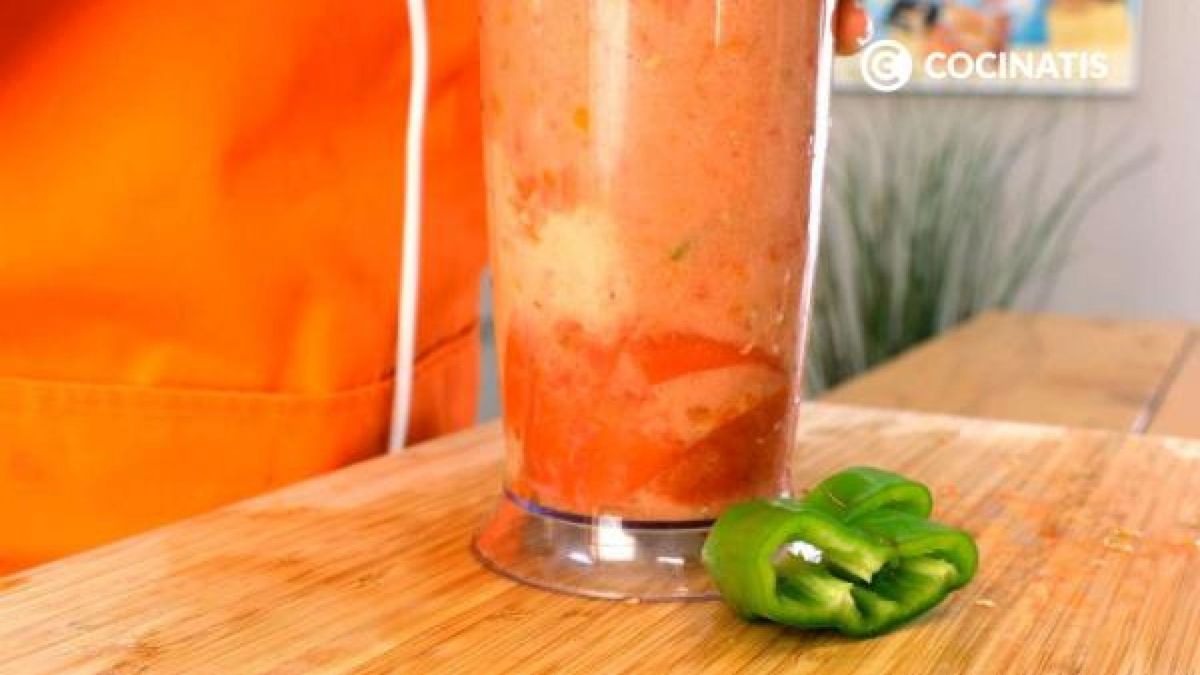 Receta de gazpacho de sandía y tomate   paso 3