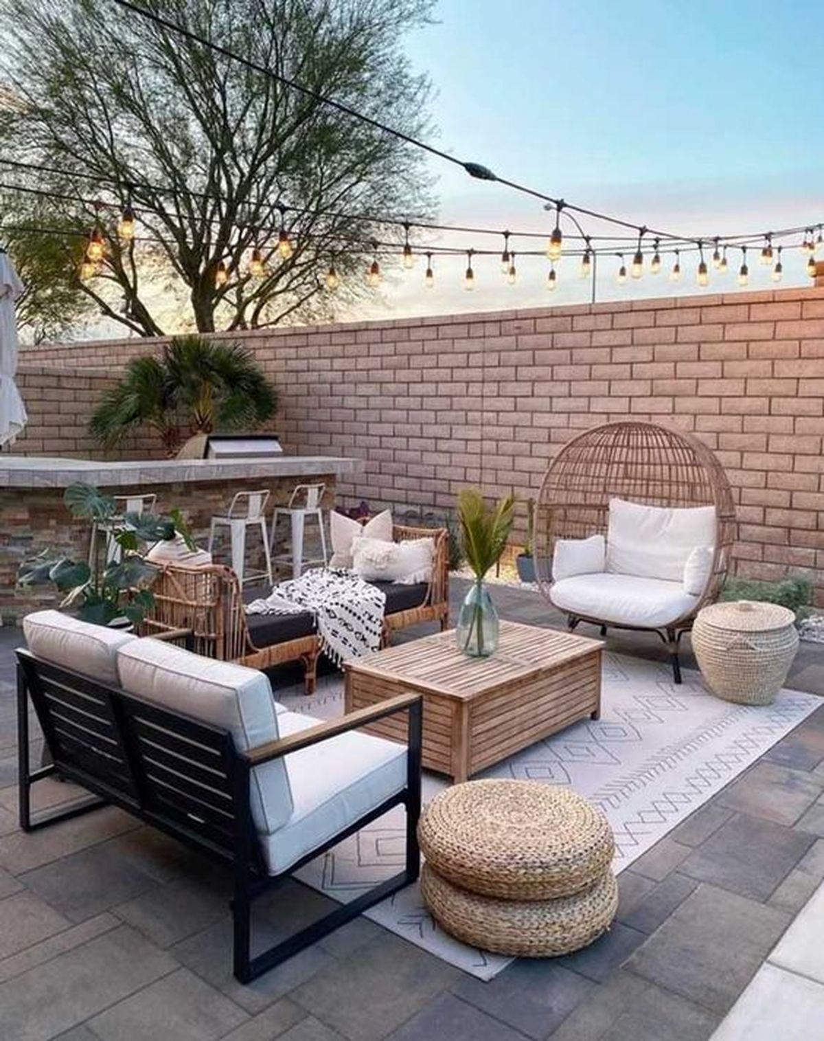 terraza con muchos complemetnos de hola mexico