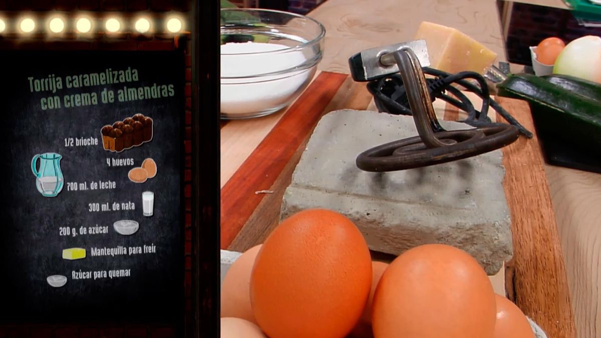 ESEC0014NV18 torrija caramelizada con crema almendras ingredientes