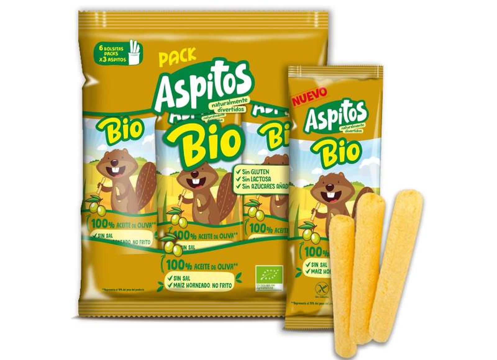 Snack de maíz ecológico con aceite de oliva virgen extra (sin sal) Snack de maíz ecológico con aceite de oliva virgen extra (sin sal)
