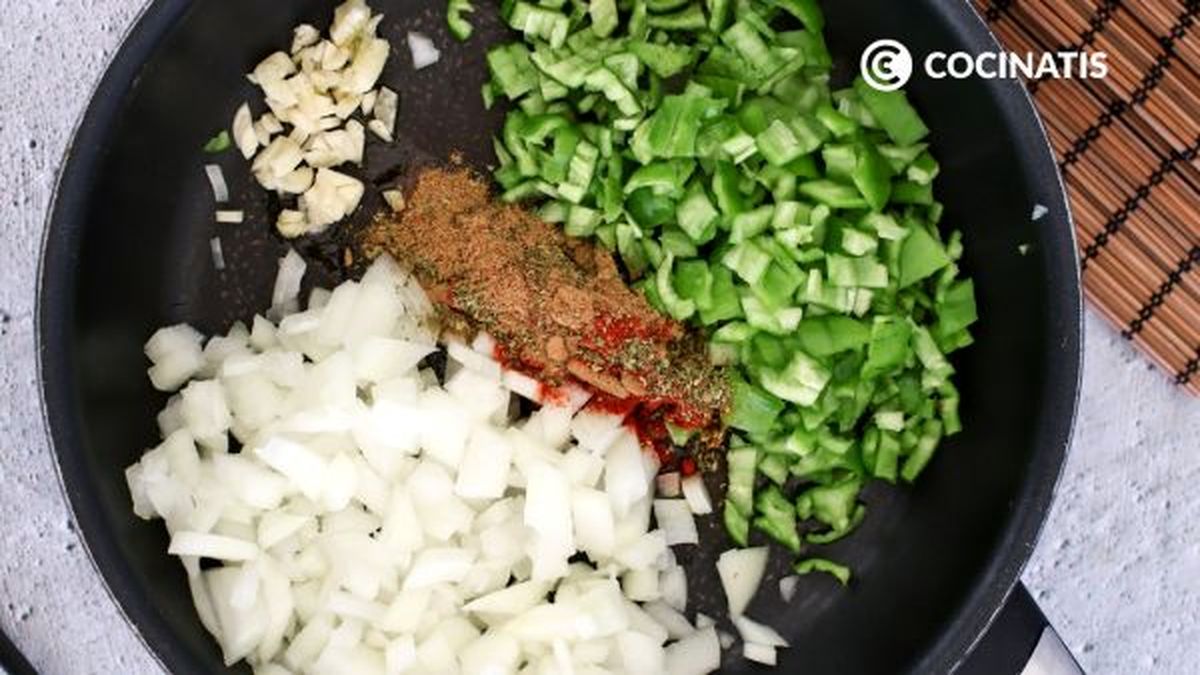receta chili vegano paso 2