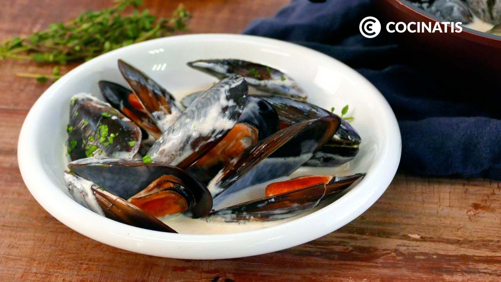 Receta de mejillones con nata Receta de mejillones con nata