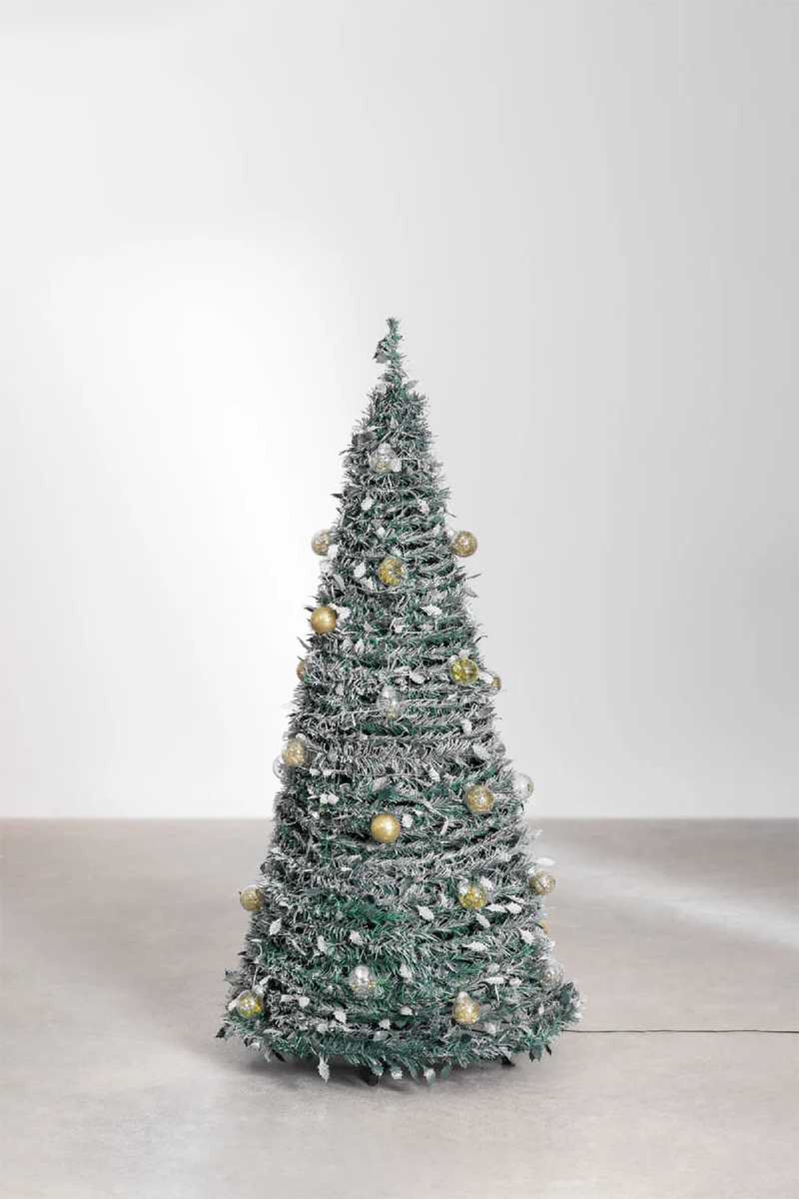 Árbol de Navidad plegable de efecto nevado Taimy.