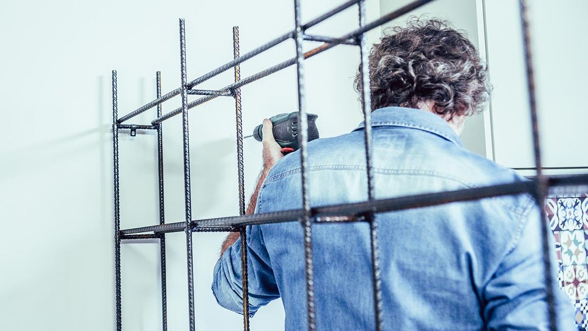 Como hacer un botellero de ferralla paso 7