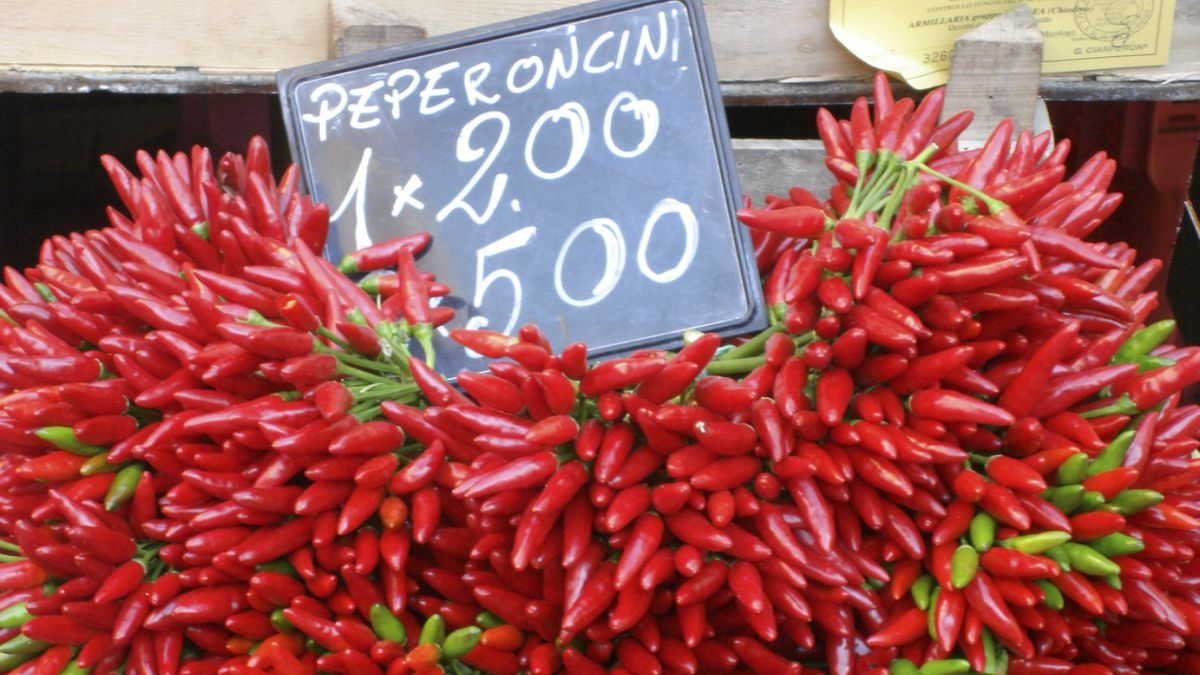 El peperoncino es un alimento esencial en la cocina del sur de Italia