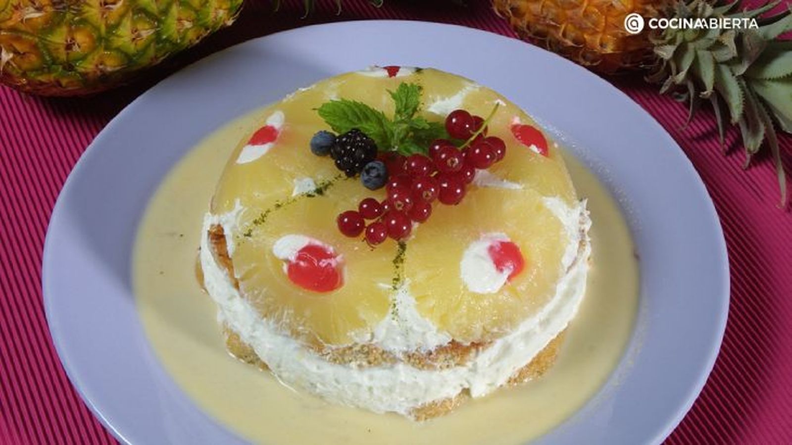 Semifrío de piña