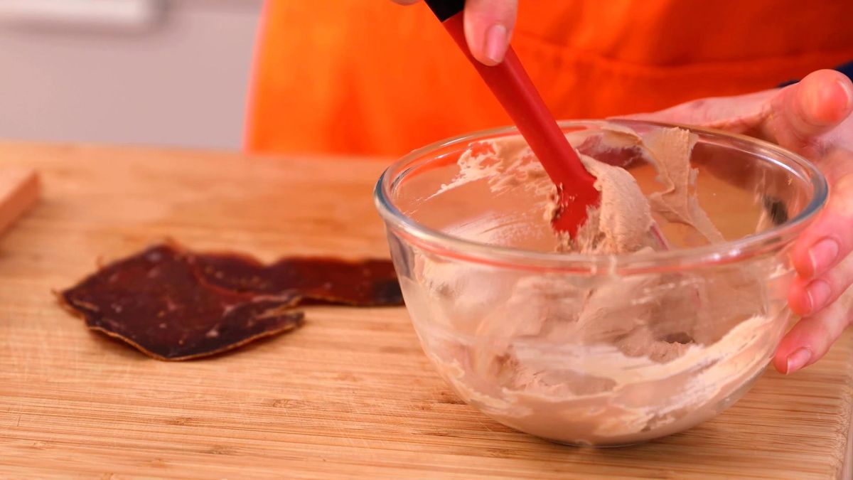 Receta de rollitos de foie y cecina  paso 2