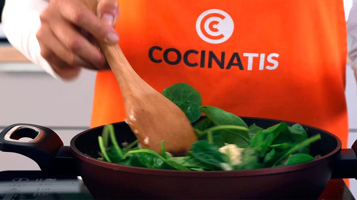 Receta de risotto de queso con espinacas y nueces  paso 3